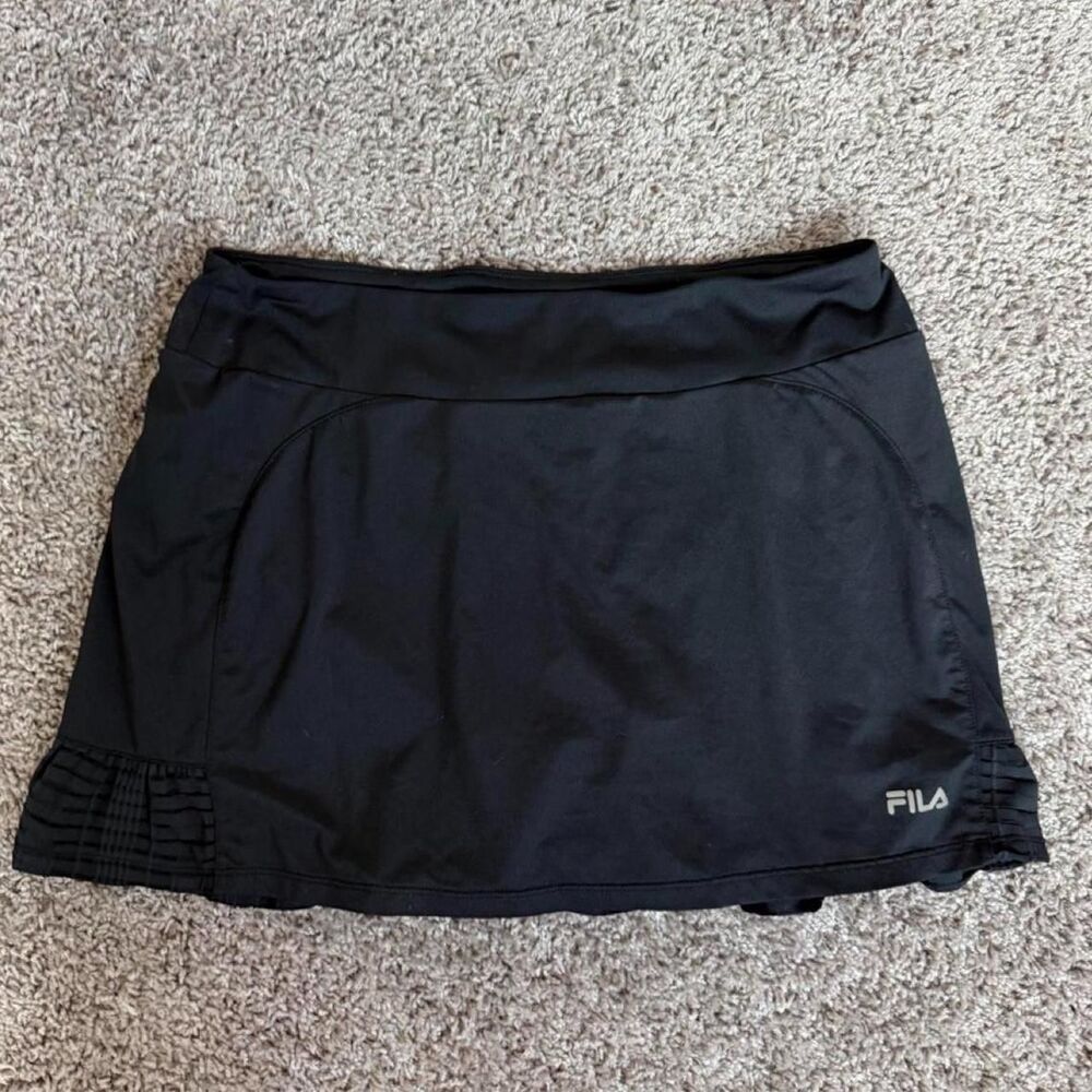 Black Fila tennis skirt
